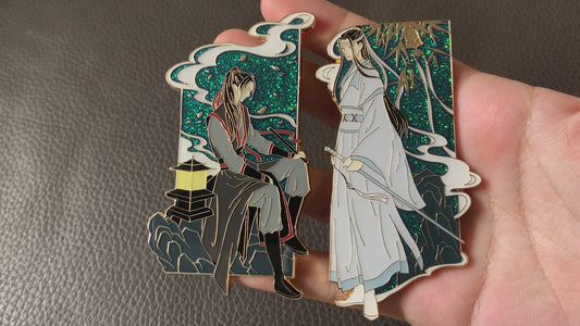 Mo Dao Zu Shi enamel pin - Wei Wuxian Lan Wangji MDZS fan art gift metal brooch BL 陈情令 Grandmaster of demonic cultivation M3