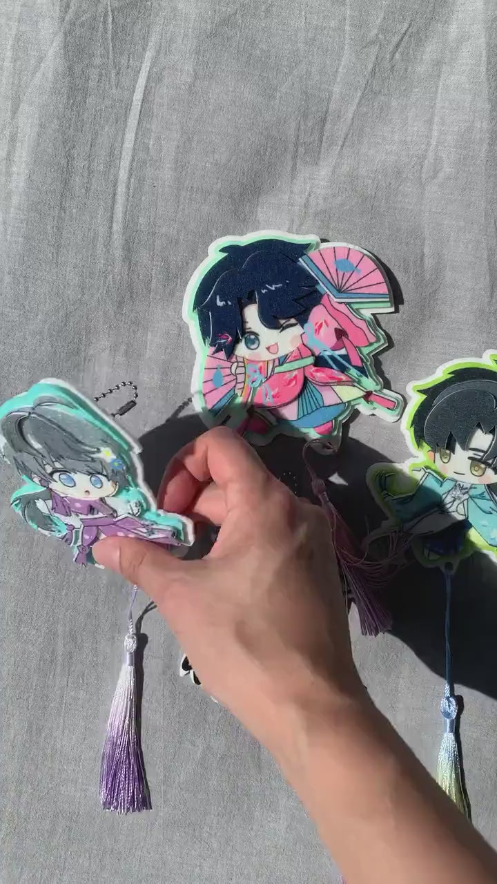 Chibi Ornaments! Love and Deepspace Sylus Tassel Pendant Xavier Rafayel Zayne Otoge gamer gift C198