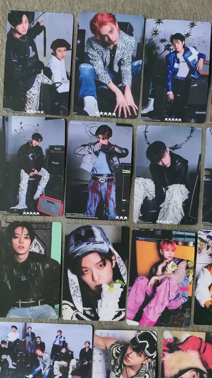 Stray Kids 55pc lomo cards Chk Chk Boom 5 stars Merch KPOP Photocards Felix Bangchan Leeknow Hyunjin Lomo Card C072