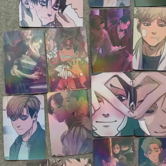 Killer Stalking 55pc Laser Lomo cards Yoon Bum Sangwoo Oh Yaoi Korean Manhwa BL manga C024