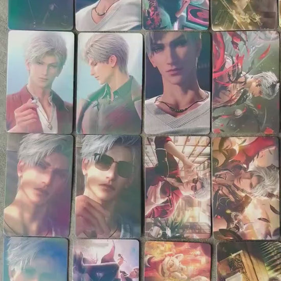 50pcs/set Sylus Holographic cards! Love and Deepspace LaDS Xavier Rafayel Zayne Caleb Otome gamer gift