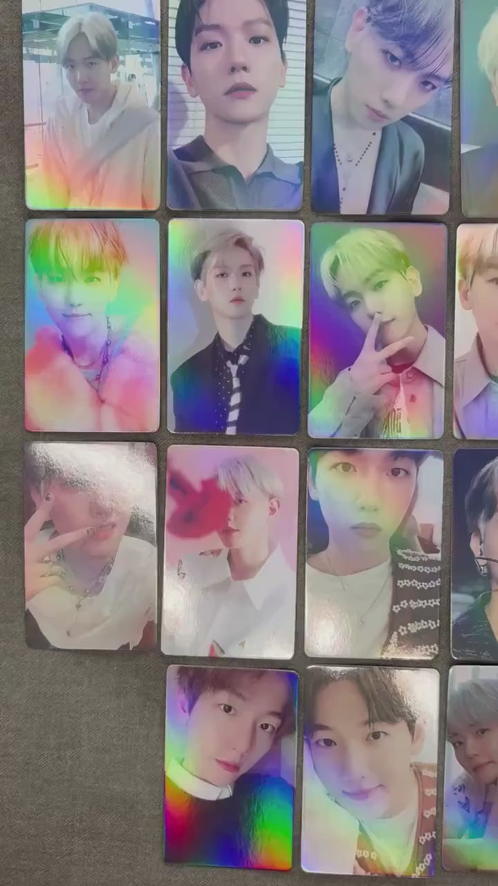 Baekhyun 56pc/set Kpop merch EXO Byun Baek-hyun holographic lomo cards