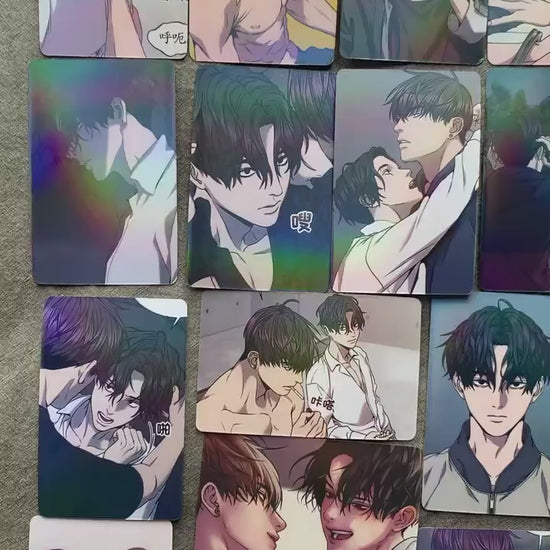 The Pawn's Revenge 55pc Laser Lomo cards Lee Je oh Do Seong rok Yaoi Korean Manhwa BL manga C025