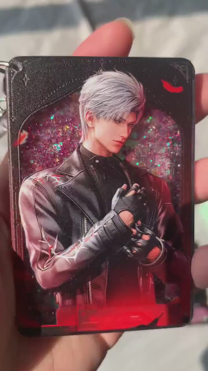 2pcs/set Sylus quicksand keychain and acrylic block! Love and Deepspace Sylus Xavier Rafayel Zayne Otoge gamer gift C242