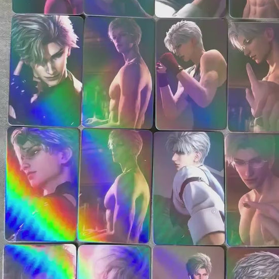 50pcs/set Sylus holographic cards! Love and Deepspace LaDS Xavier Rafayel Zayne Caleb Otome gamer gift