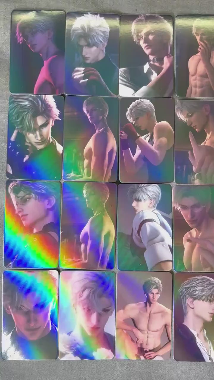 50pcs/set Sylus holographic cards! Love and Deepspace LaDS Xavier Rafayel Zayne Caleb Otome gamer gift
