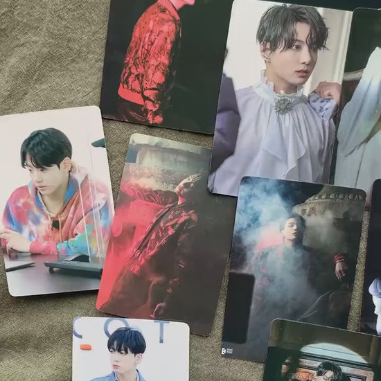 Jungkook 55pc lomo cards Kpop fan made Me, Myself photocards BTS gift C012