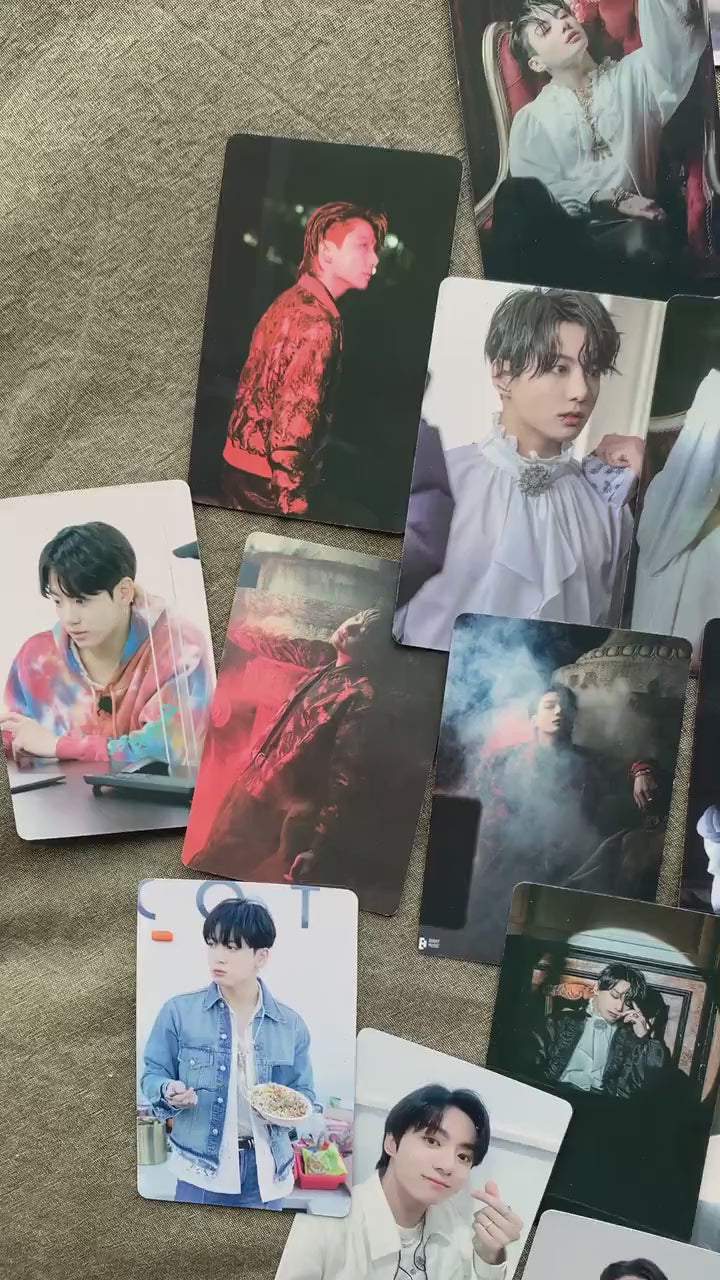 Jungkook 55pc lomo cards Kpop fan made Me, Myself photocards BTS gift C012