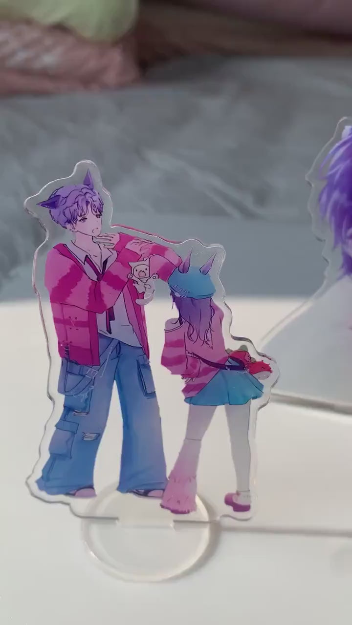 4pcs/set Rafayel Stands - Love and Deepspace Qinche Xavier Rafayel Zayne Otoge gamer Ita bag gifts C267