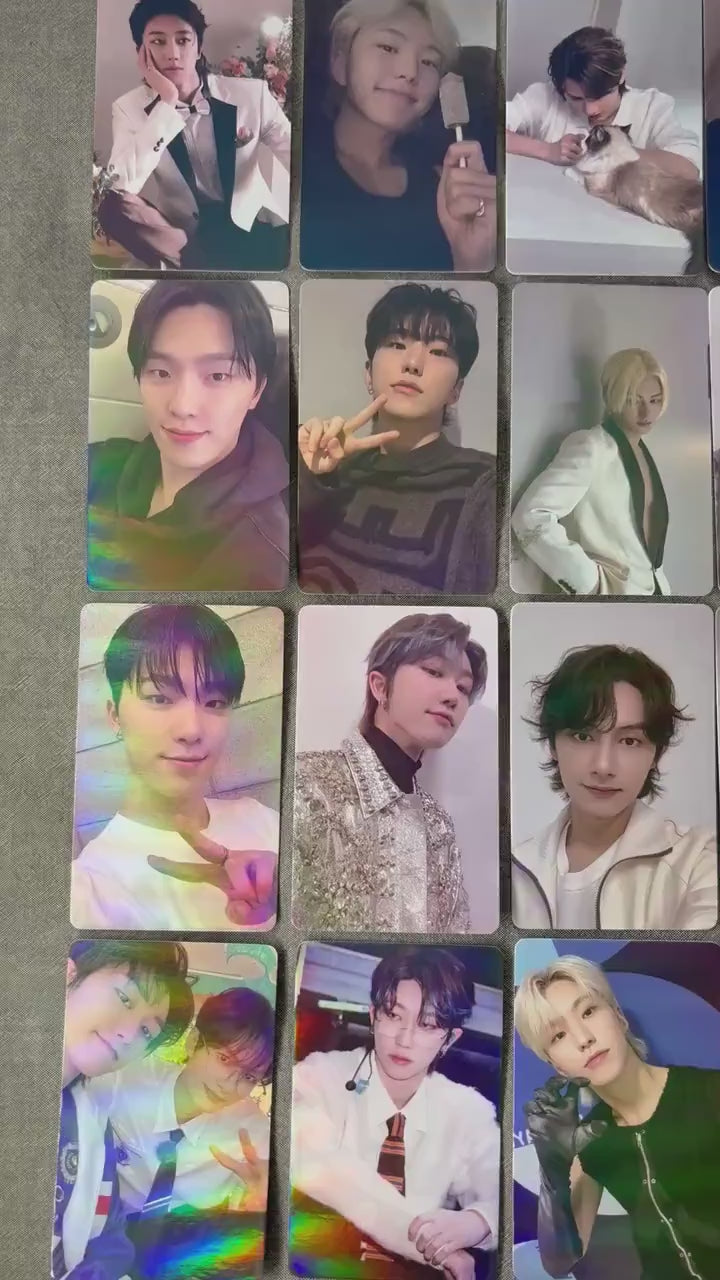 Seventeen 50pc/set  Laser Photocards SCoups Jeonghan Joshua Jun Hoshi Wonwoo Woozi DK Mingyu The8 Seungkwan Vernon Dino Kpop Lomo Cards