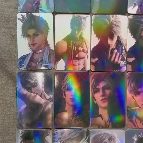 50pcs/set Sylus holographic cards! Love and Deepspace LaDS Xavier Rafayel Zayne Caleb Otome gamer gift
