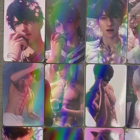 50pcs/set LaDS holographic cards! Love and Deepspace LaDS Xavier Rafayel Zayne Caleb Otome gamer gift