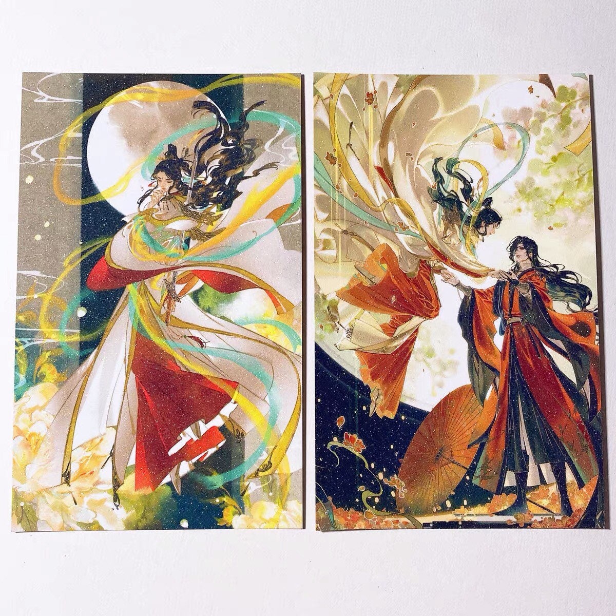 TGCF 12 postcards set! art prints BL yaoi anime fan gift Tian Guan Ci Fu Xie Lian Huacheng Heaven Official’s blessing C045