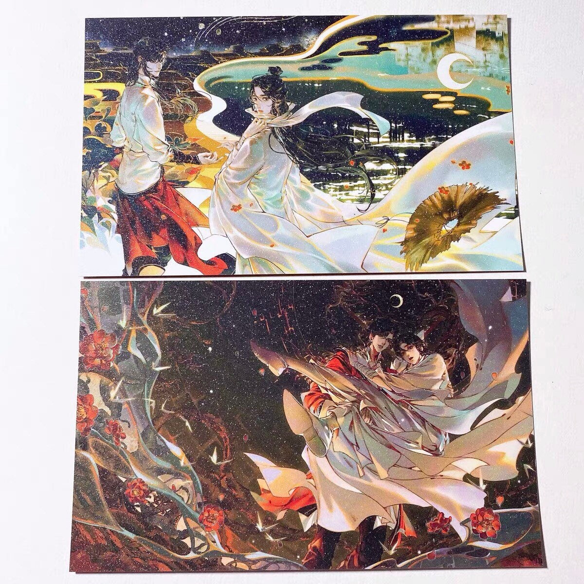 TGCF 12 postcards set! art prints BL yaoi anime fan gift Tian Guan Ci Fu Xie Lian Huacheng Heaven Official’s blessing C045