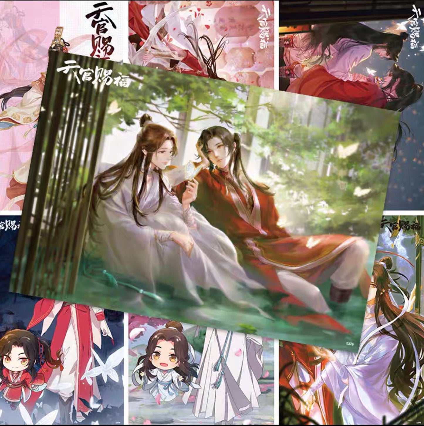 TGCF Set of 8 posters! TGCF art prints BL anime manga gift Tian Guan Ci Fu Xie Lian Hua Cheng Heaven Official’s blessing