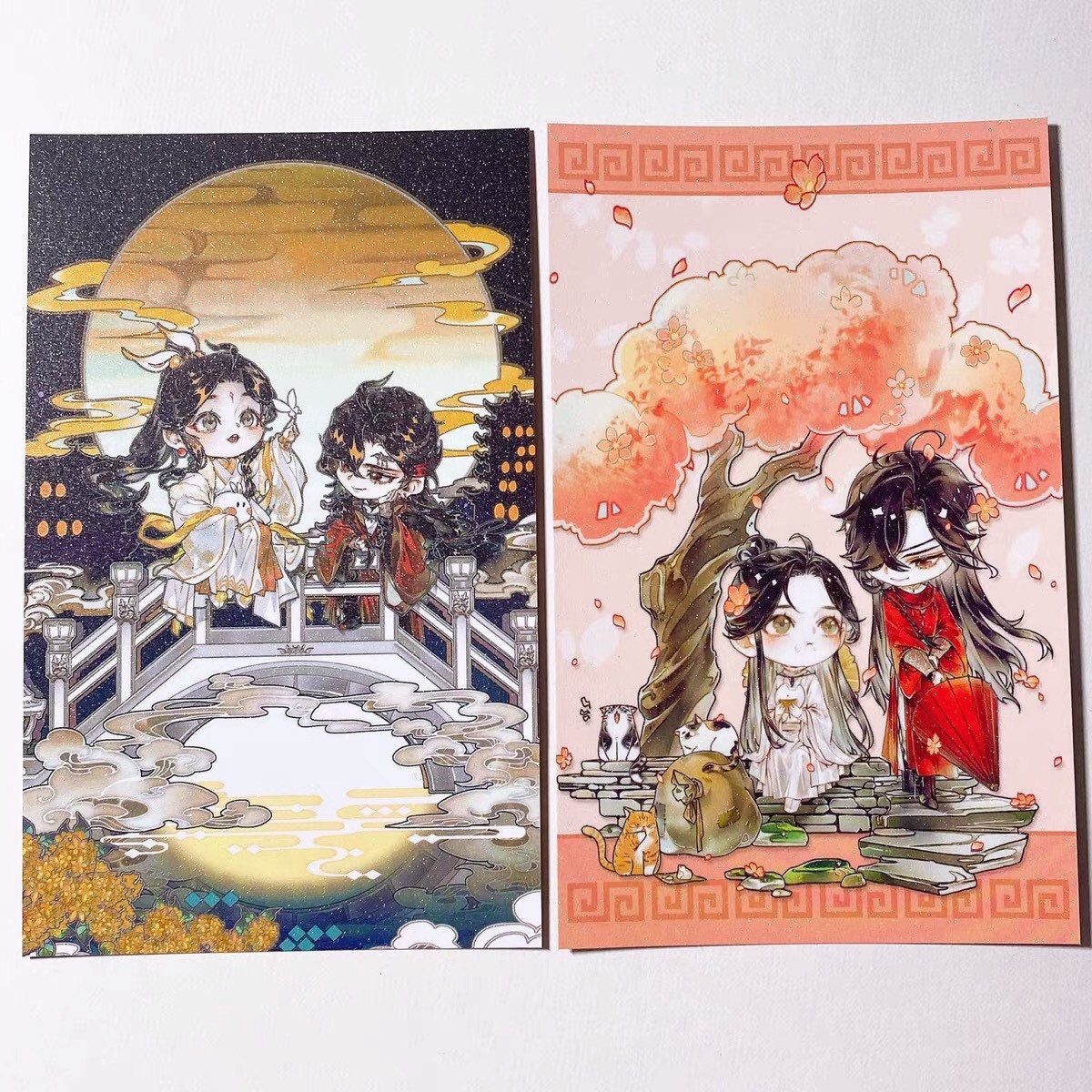 TGCF 12 postcards set! art prints BL yaoi anime fan gift Tian Guan Ci Fu Xie Lian Huacheng Heaven Official’s blessing C045