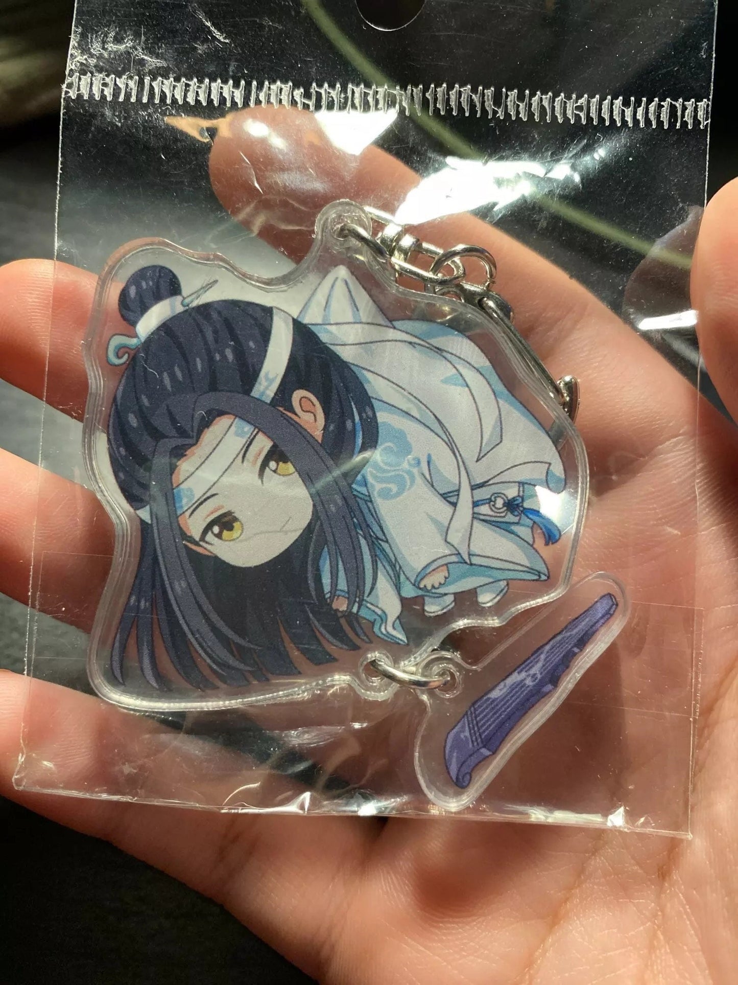 MDZS chibi keycharm - Wei Wuxian Lan Wangji MO Dao Zu Shi fan art gift BL Grandmaster of demonic cultivation founder Diabolism C126