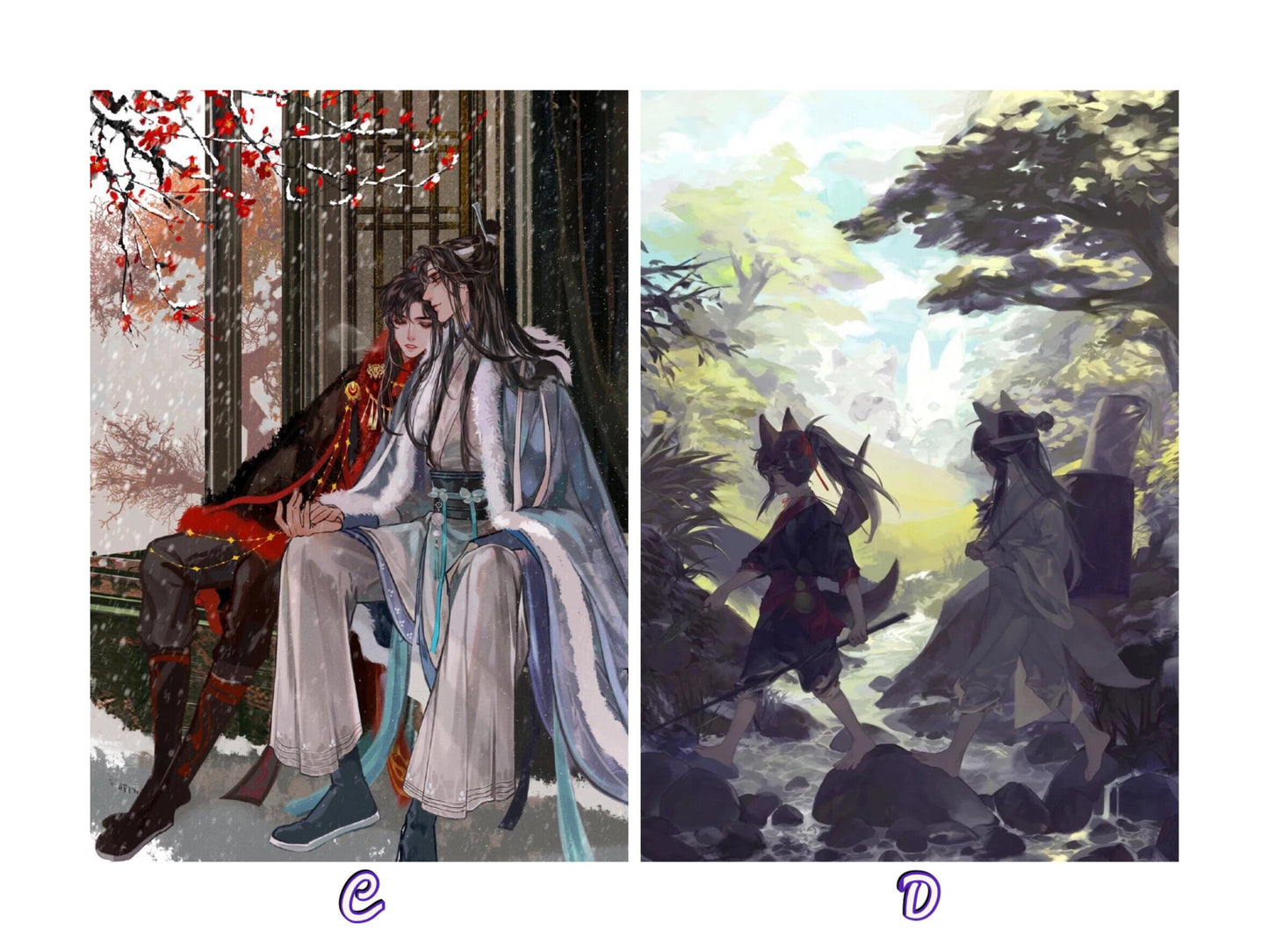 Mo Dao Zu Shi canvas poster - MDZS Wei Wuxian Lan Wangji wangxian BL yaoi Anime gift Mo Dao Zu Shi art prints grandmaster of demonic cult