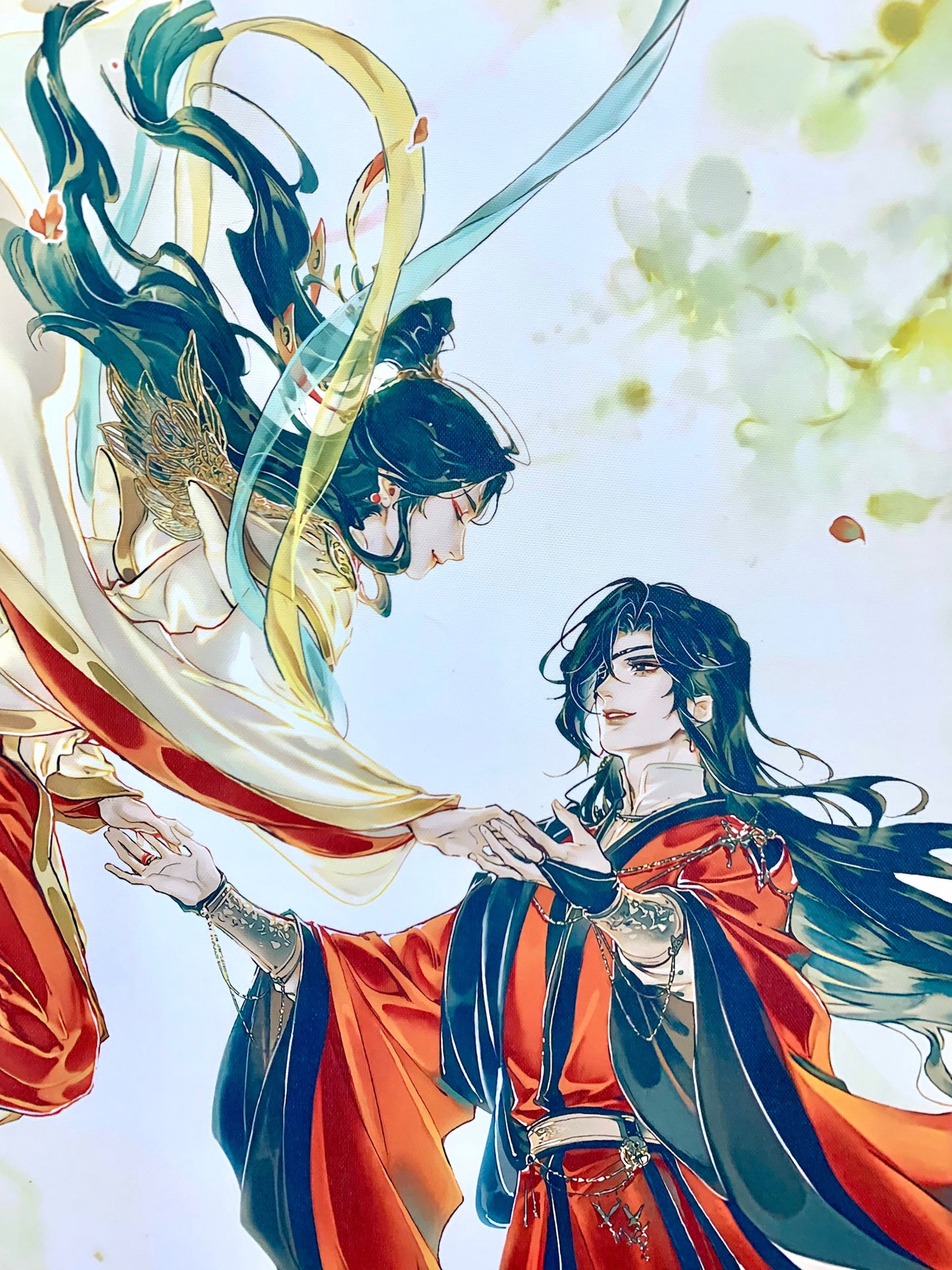 TGCF wall scroll art - fabric poster Tapestry print BL yaoi anime fan gift Tian Guan Ci Fu Xie Lian Huacheng Heaven Official’s blessing C006