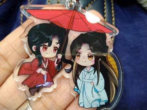 TGCF acrylic keychain! Danmei Chibi keychain BL anime manga gift Tian Guan Ci Fu Xie Lian Hua Cheng Heaven Official’s blessing C147