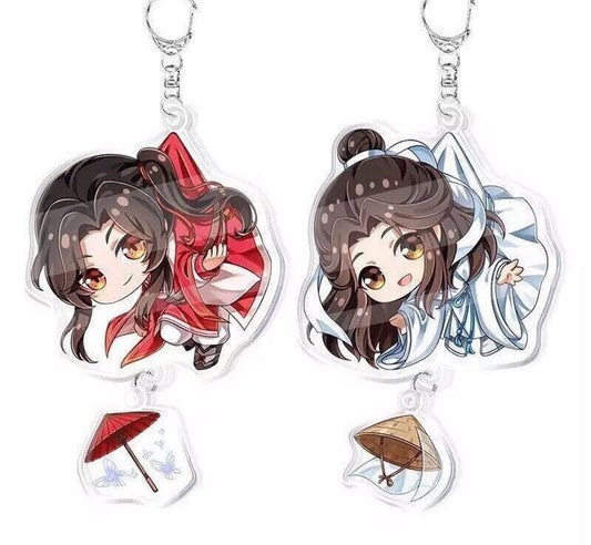 TGCF acrylic keychain! Danmei Chibi keychain BL anime manga gift Tian Guan Ci Fu Xie Lian Hua Cheng Heaven Official’s blessing C147