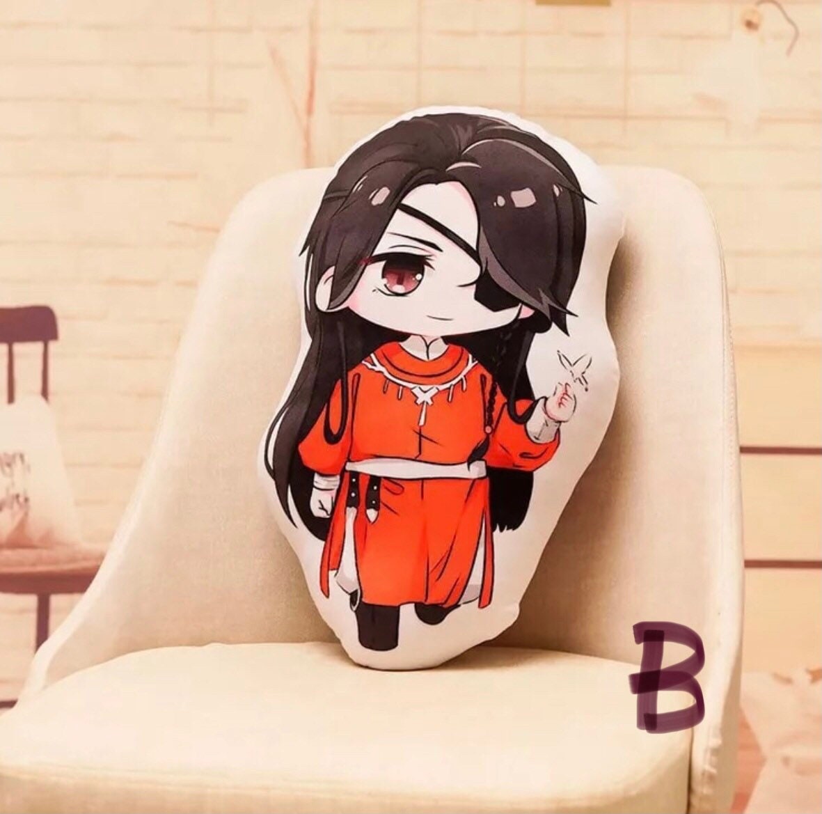 Heaven Officials’ Blessing Plush Pillow Tian Guan Ci Fu Doll Stuffed Pillow Back Cushion Doll Gift Hua Cheng Xie Lian C167