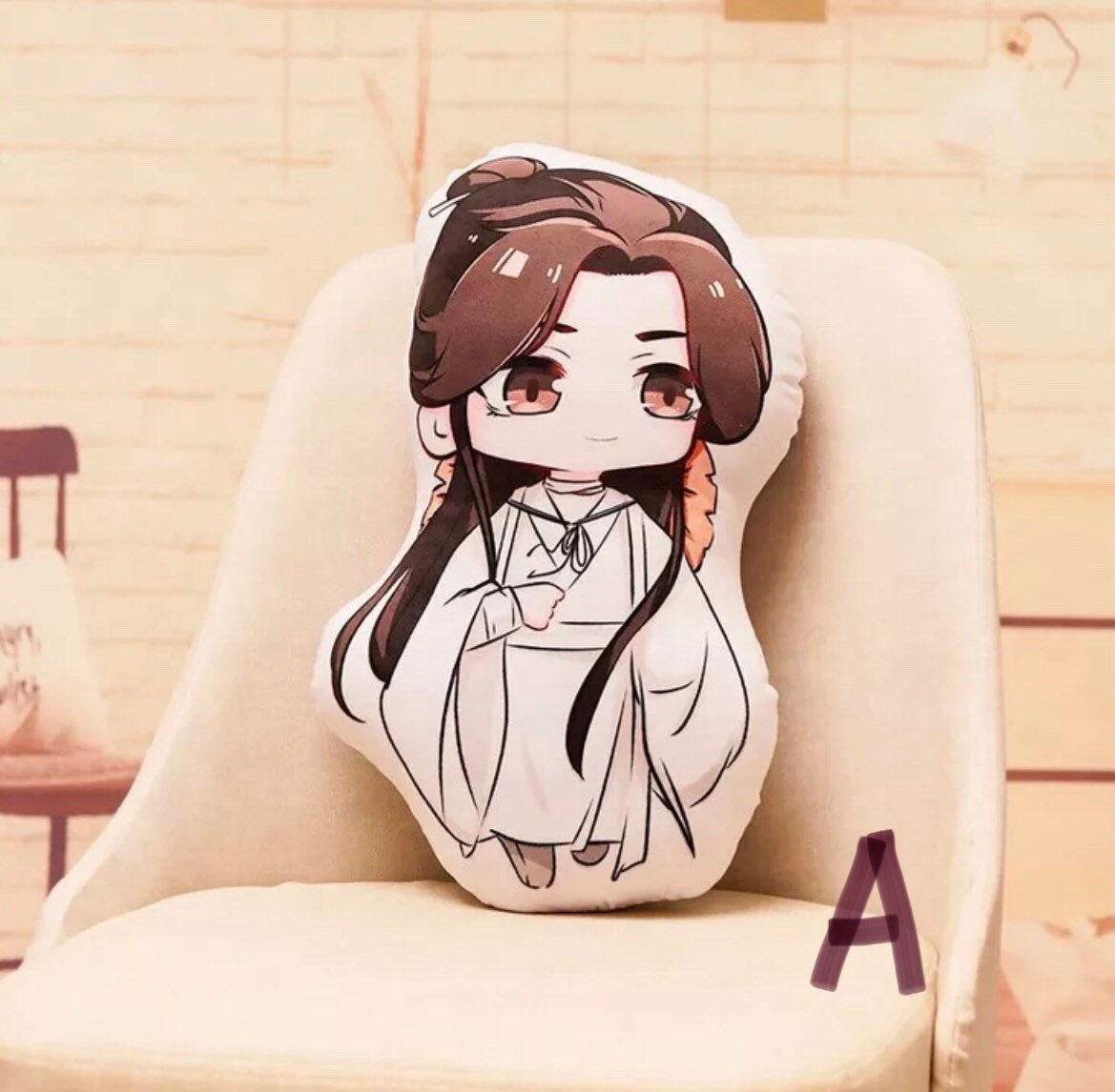 Heaven Officials’ Blessing Plush Pillow Tian Guan Ci Fu Doll Stuffed Pillow Back Cushion Doll Gift Hua Cheng Xie Lian C167