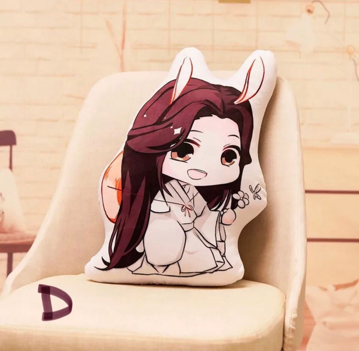 Heaven Officials’ Blessing Plush Pillow Tian Guan Ci Fu Doll Stuffed Pillow Back Cushion Doll Gift Hua Cheng Xie Lian C167