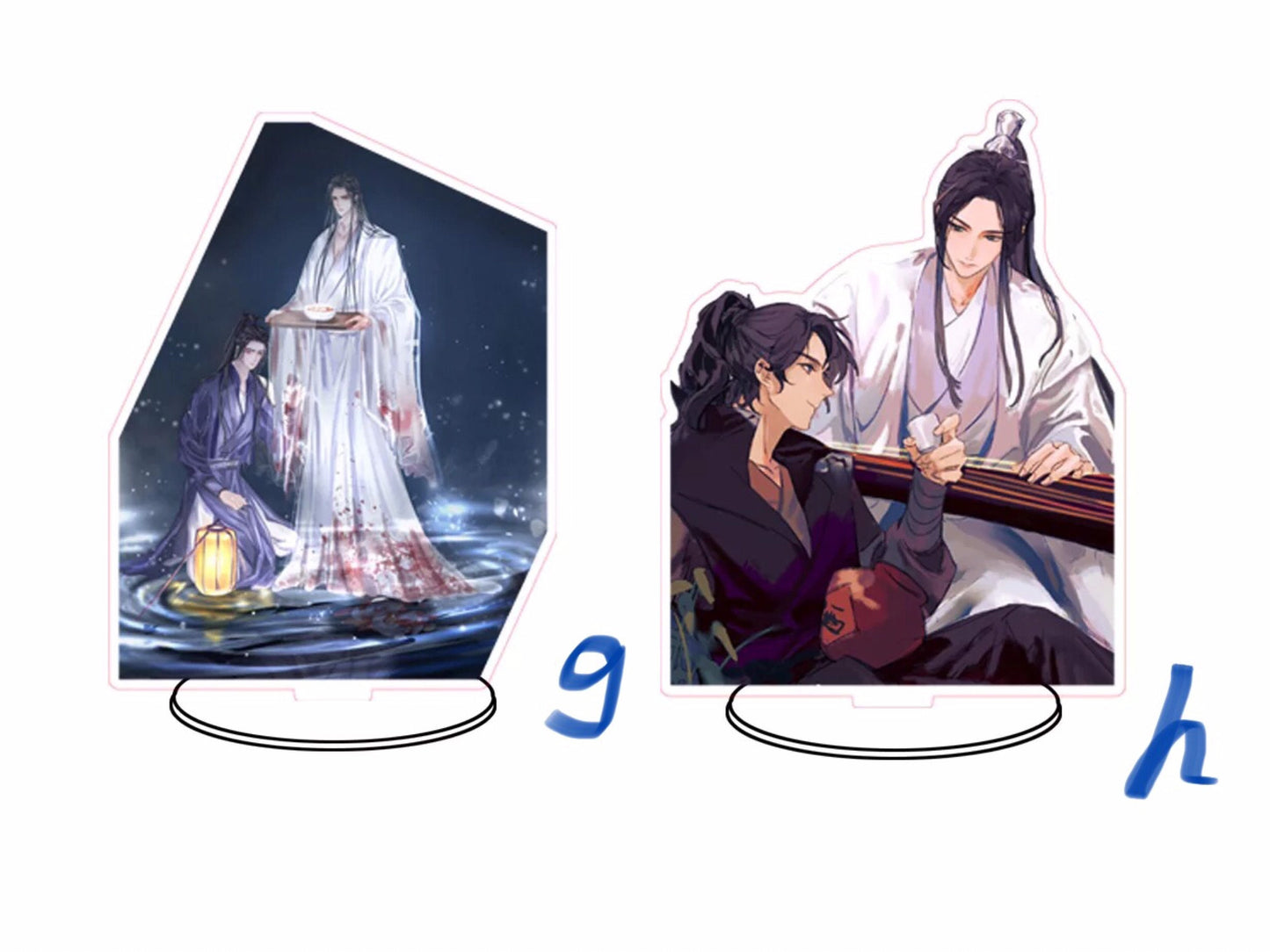 Husky and his white cat Shizun acrylic stand keychain  - danmei BL yaoi manhua fan gift mo ran Chu wannin taxian jun hua binan C200