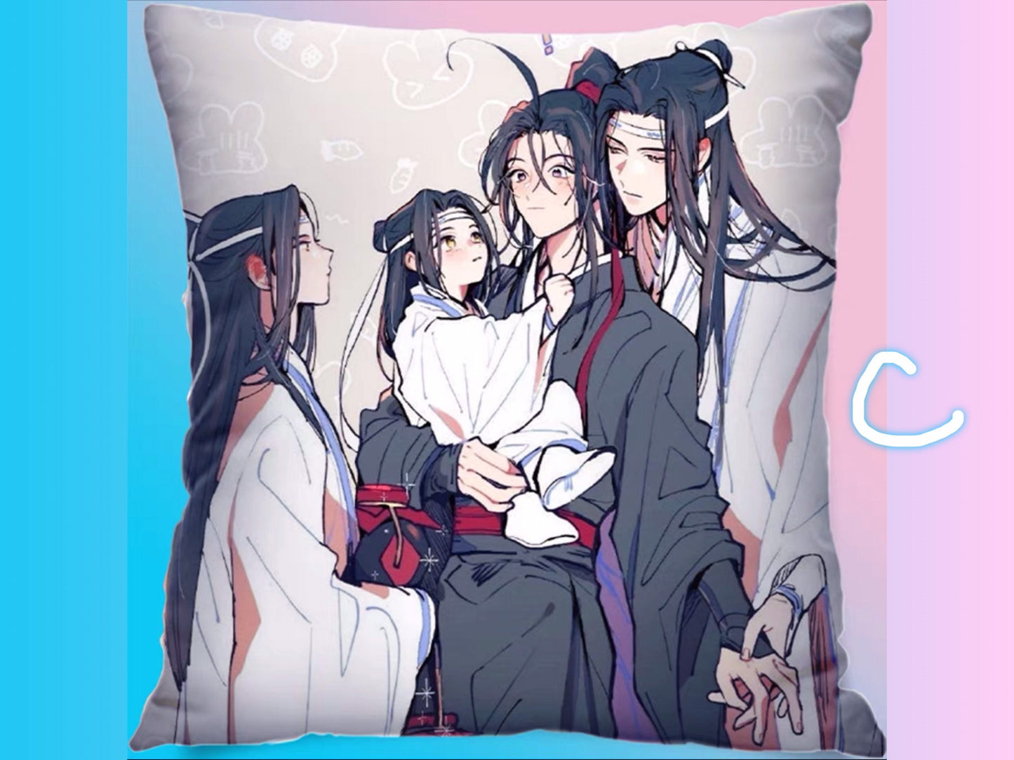 MDZS plush pillow! Mo Dao Zu Shi wangxian MDZS Wei Wuxian Lan Wangji master of diabolism yaoi Anime gift 陳情令 grandmaster of demonic C220