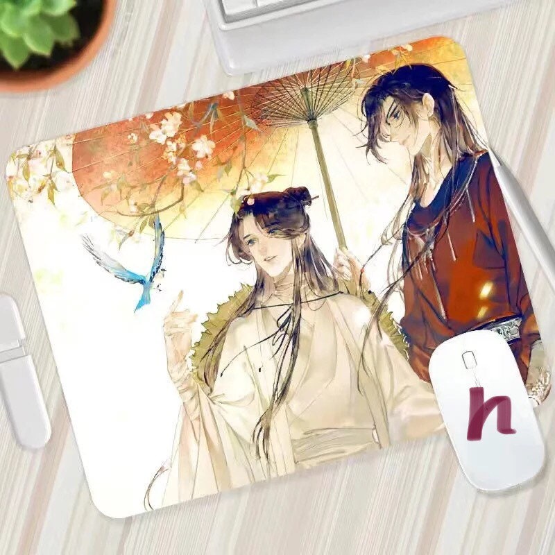 Tian Guan Ci Fu mouse pad - TGCF non slip PU leather mouse pad - blotter Hua Cheng Xie Lian MXTX Anime gift Heaven Officials Blessing