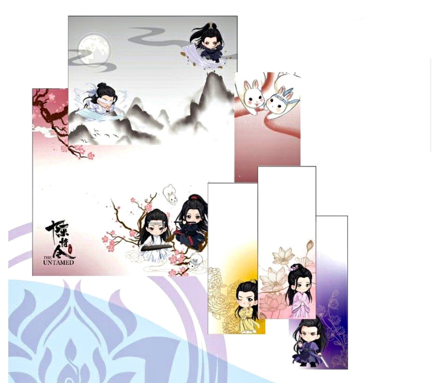 MDZS note stickers - Wei Wuxian Lan Wangji Jiang Cheng Jin Ling BL scrapbook gift CQL Mo Dao Zu Shi Grandmaster of demonic cultivation C251