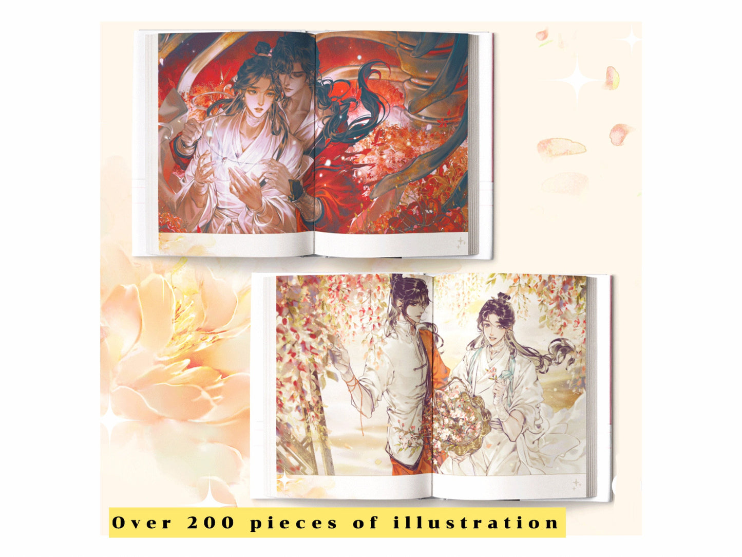 Heaven Official’s Blessing Art Collection Book with goodies, Tian Guan Ci Fu illustration album BL manhua yaoi comic TGCF STARember C254