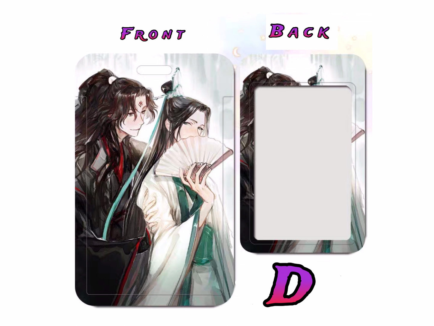 Scum Villain Self Saving System card holder - SVSSS BL yaoi Anime gift bingqiu Sheng qingqiu Luo binghe Mo Xiang Tong Xiu danmei bilibili