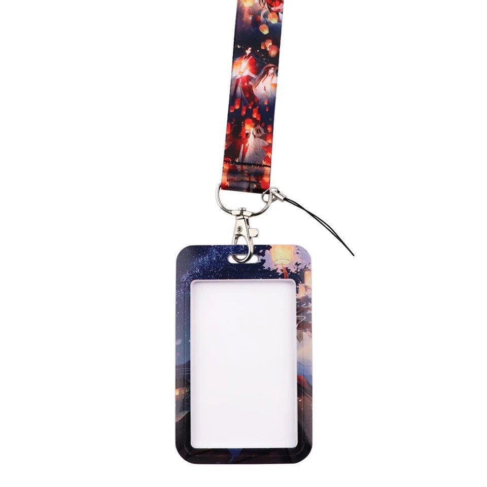 TGCF cardholder detachable neckband - TGCF slide cover - Hua Cheng Xie Lian MXTX Anime gift student card case Heaven Officials Blessing C259