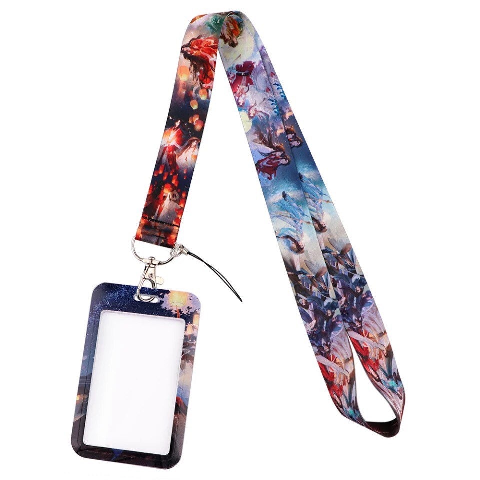 TGCF cardholder detachable neckband - TGCF slide cover - Hua Cheng Xie Lian MXTX Anime gift student card case Heaven Officials Blessing C259