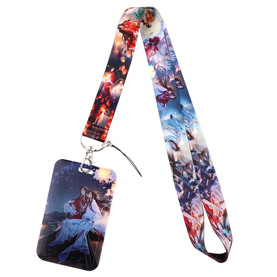 TGCF cardholder detachable neckband - TGCF slide cover - Hua Cheng Xie Lian MXTX Anime gift student card case Heaven Officials Blessing C259