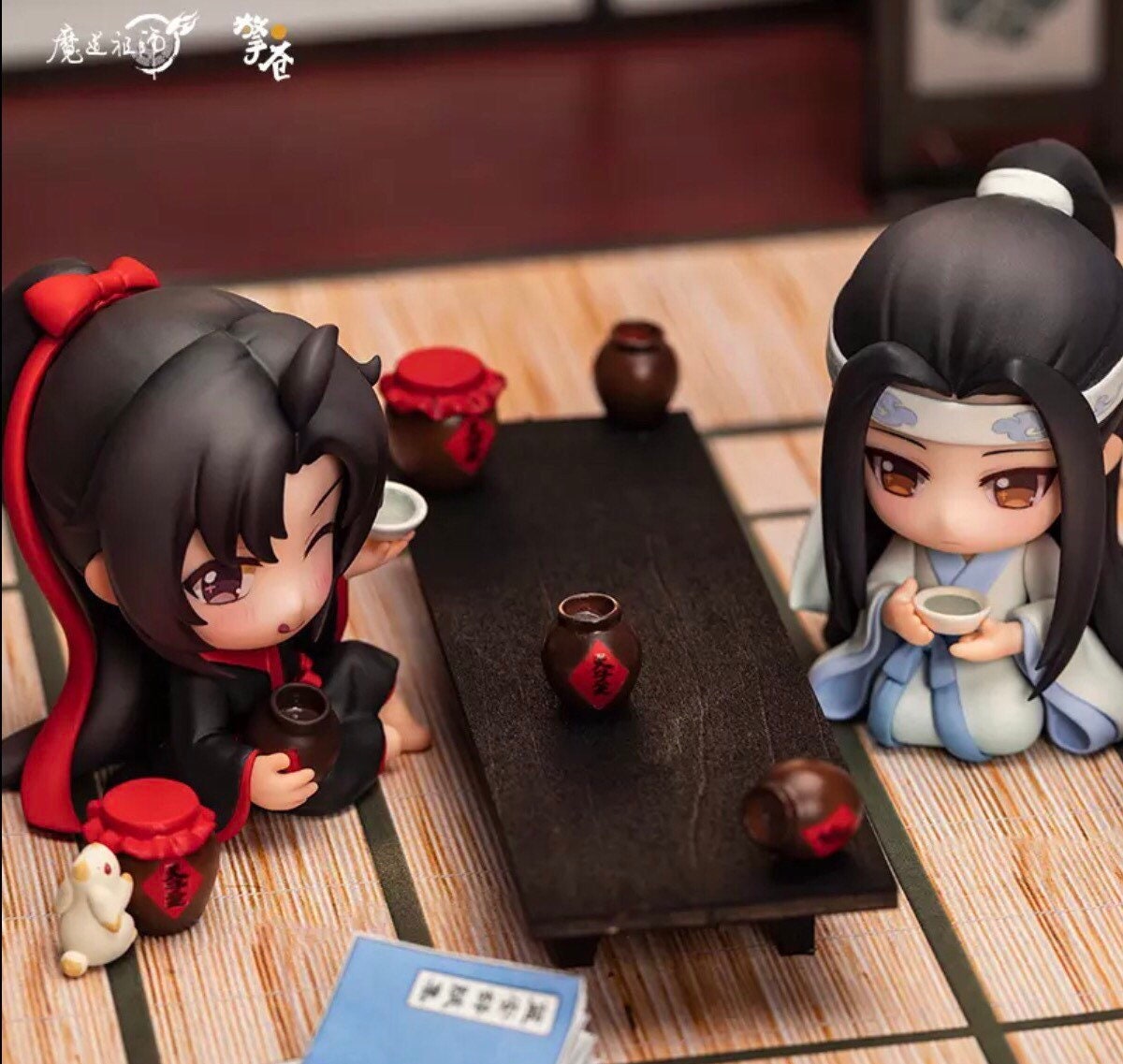 Mo Dao Zu Shi couple set! Chibi figures Wei Wuxian Lan Wangji MDZS fan gift Grandmaster of demonic cultivation founder of Diabolism C002