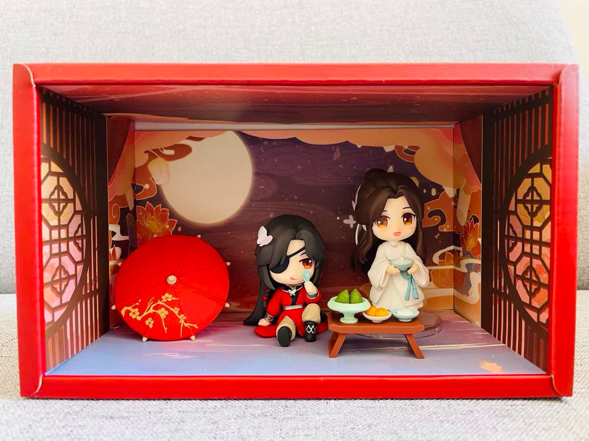 Heaven Official's Blessing couple set! Chibi figures Xie Lian Hua Cheng TGCF fan gift C264