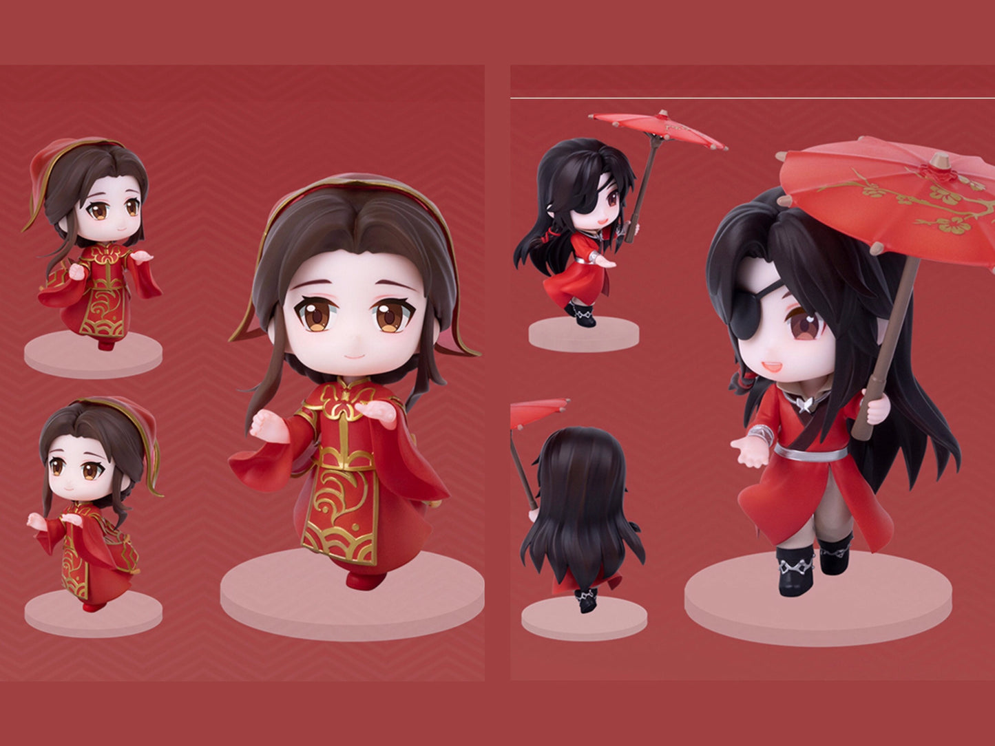 Heaven Official's Blessing couple set! Chibi figures Xie Lian Hua Cheng TGCF fan gift C265