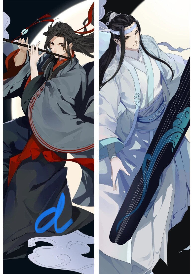 MDZS body pillow cover! fabric prints BL gift Mo Dao Zu Zhi Wei WuXian Lan wangji grandmaster of demonic cultivation MXTX pillow case C217