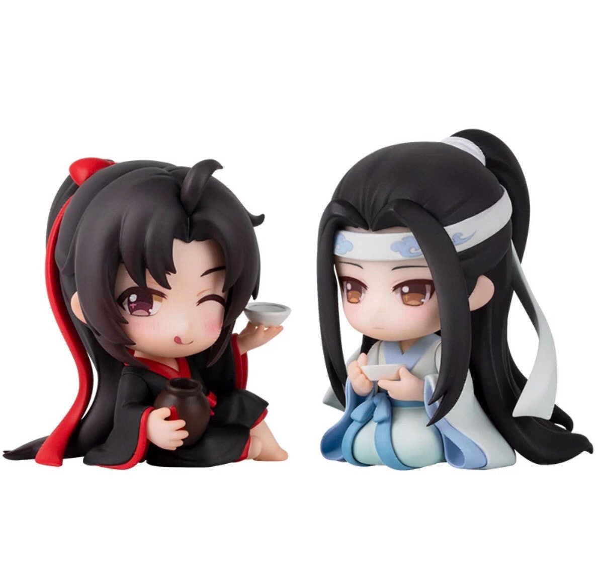 Mo Dao Zu Shi couple popular set! Chibi figures Wei Wuxian Lan Wangji MDZS fan gift Grandmaster of demonic cultivation founder of Diabolism