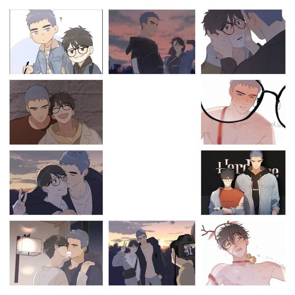 Here U Are Card Stickers 30pc! Djun Works BL Comic Novel Li Huan Yu Yang Lin Xiang Campus Love Boys Youth BL manga Manhua WEBTOON C273