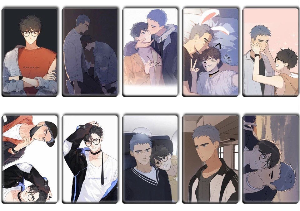 Here U Are Card Stickers 30pc! Djun Works BL Comic Novel Li Huan Yu Yang Lin Xiang Campus Love Boys Youth BL manga Manhua WEBTOON C273