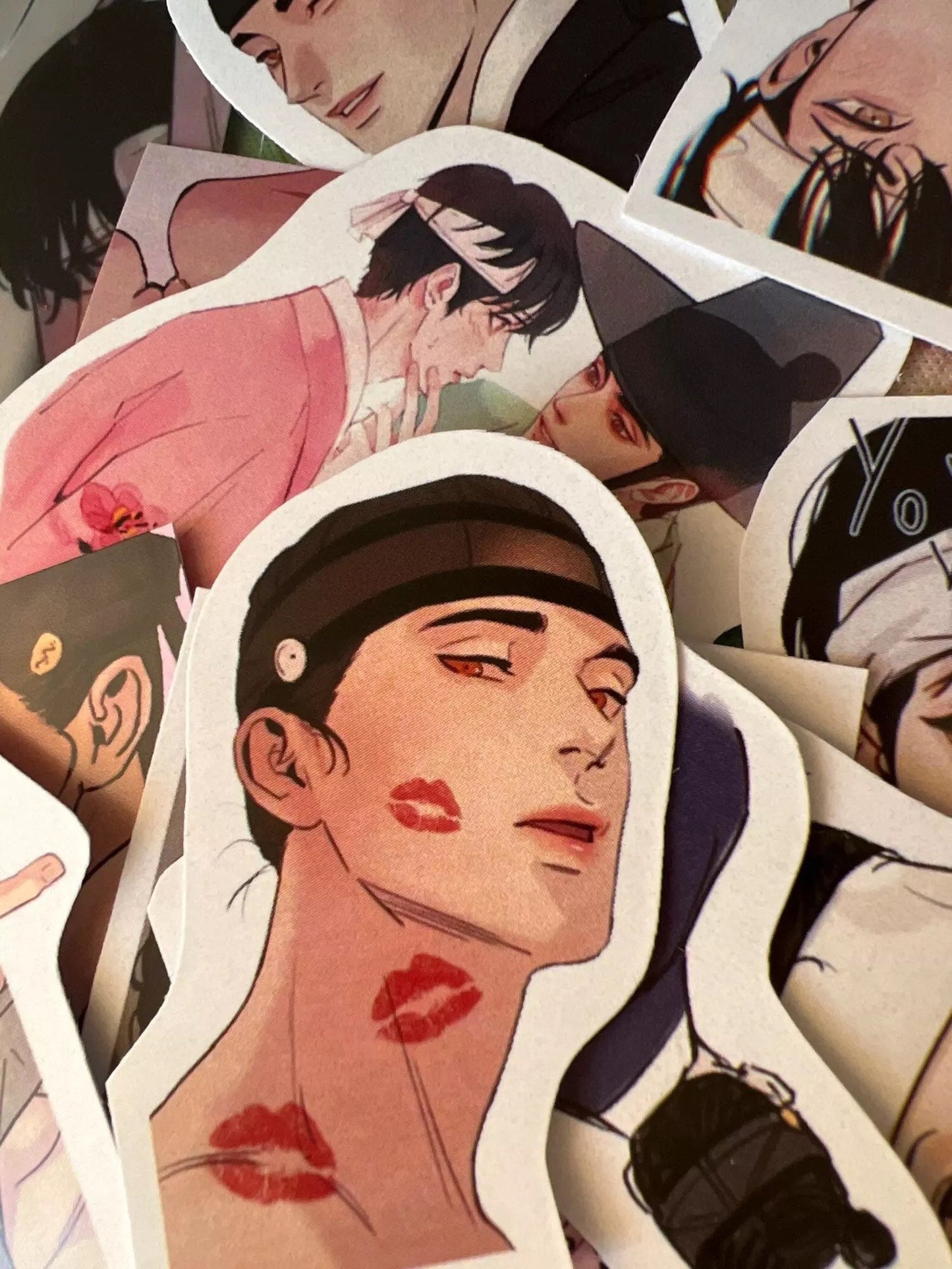 55pc/set stickers of Yahwacheop Painter of The Night 夜画集 野畫集 야화첩 by byeonduck 28pc BL Yaoi Danmei Nakyum Seungho WEBTOON lezhin comics C277