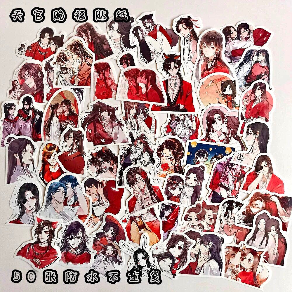 105pc stickers! Tian Guan Ci Fu deluxe pack! Hua Cheng Xie Lian BL bilibili Heaven Officials Blessing TGCF HuaLian MXTX C296