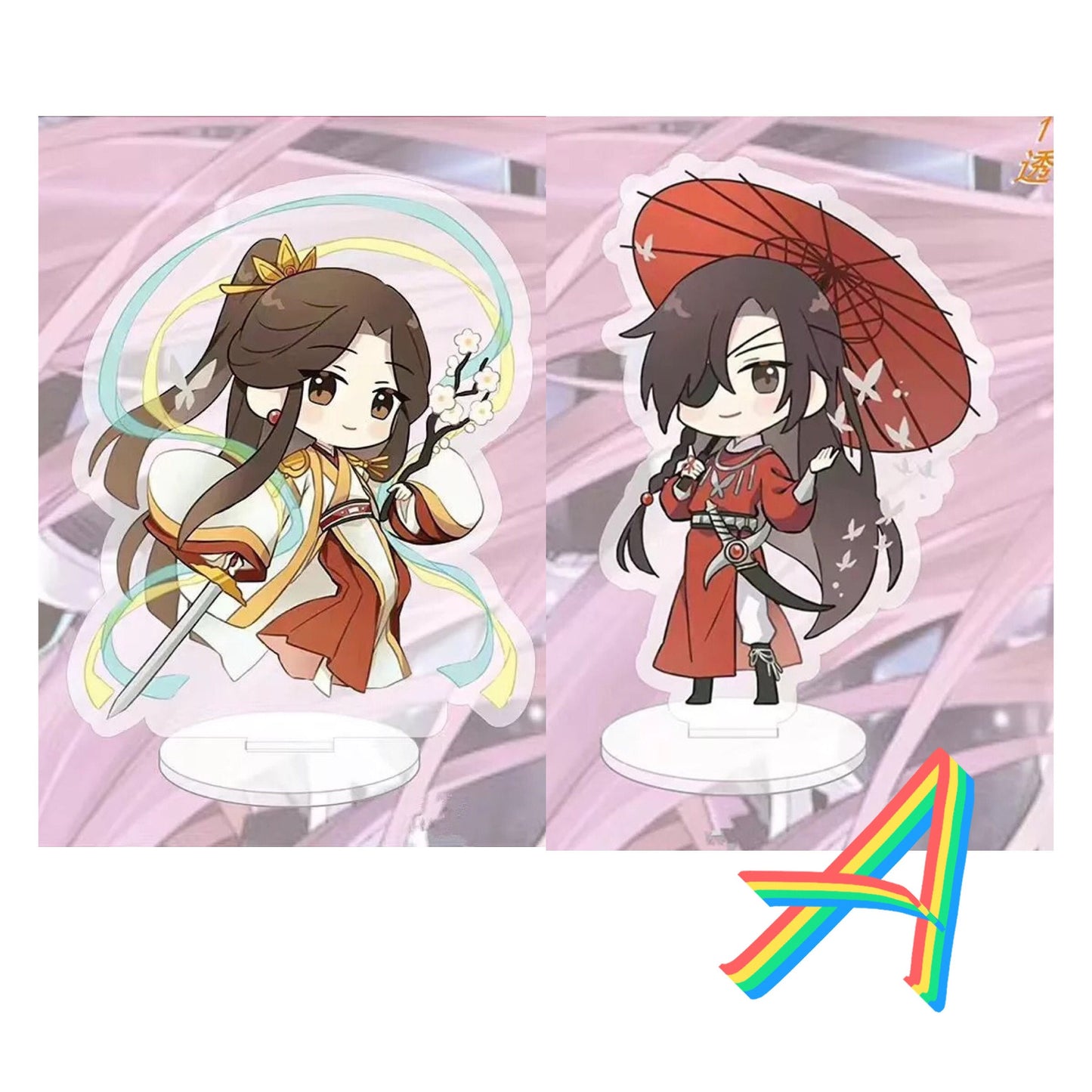 TGCF chibi Acrylic Stand! Heaven Officials Blessing BL anime gift Tian Guan Ci Fu MXTX Hua Cheng Xie Lian fan art C286