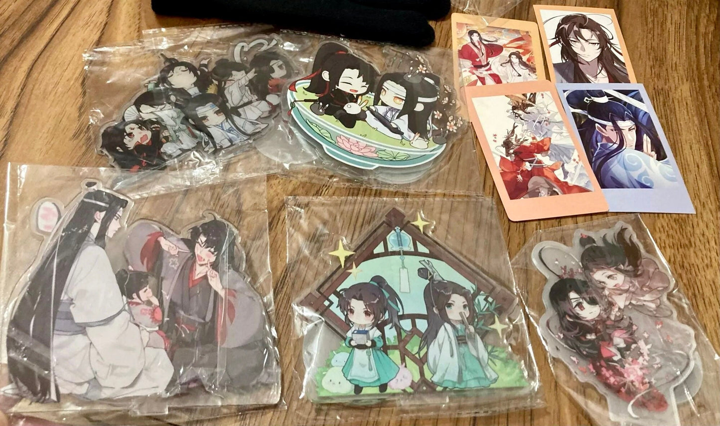 TGCF chibi Acrylic Stand! Heaven Officials Blessing BL anime gift Tian Guan Ci Fu MXTX Hua Cheng Xie Lian fan art C286