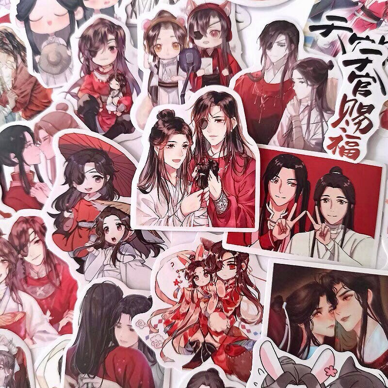 105pc stickers! Tian Guan Ci Fu deluxe pack! Hua Cheng Xie Lian BL bilibili Heaven Officials Blessing TGCF HuaLian MXTX C296