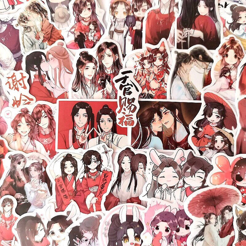 105pc stickers! Tian Guan Ci Fu deluxe pack! Hua Cheng Xie Lian BL bilibili Heaven Officials Blessing TGCF HuaLian MXTX C296